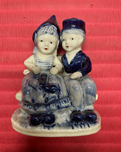 Vintage delft blue porcelain - delft,