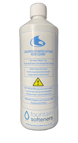 Water softener resin cleaner - water,
