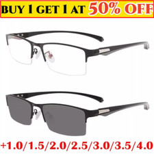 Bifocal Transition Photochromic Reading Sunglasses Anti UV Sun Readers Glasses