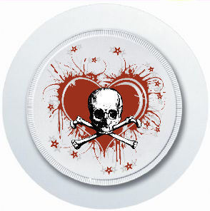 Pirate heart skull - skull, and