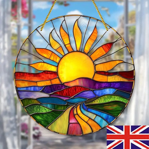 Stained glass rainbow - stained,