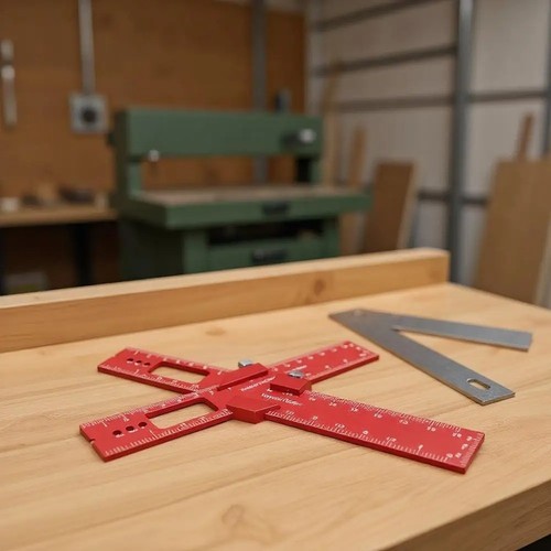 Carpentry marking ruler with - carpentry,