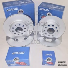 PAGID FRONT REAR BRAKE DISCS &