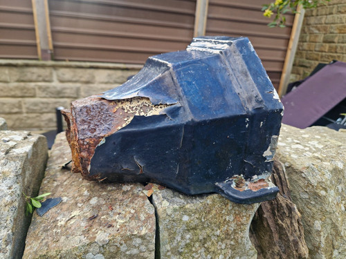 Reclaimed cast iron rain water