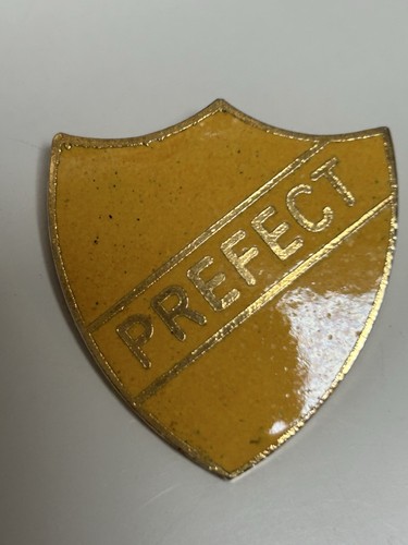 Vintage yellow enamel prefect - yellow,