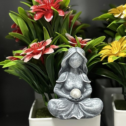 Moon goddess statue - moon,