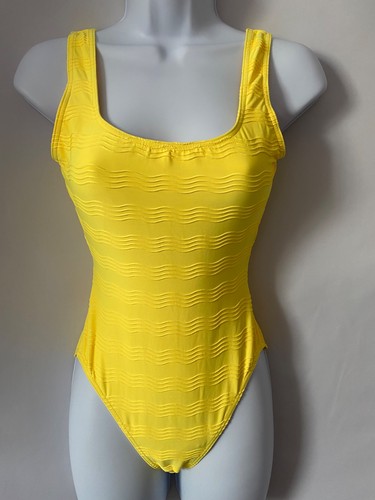 Bhs yellow textured swimsuit - bhs,