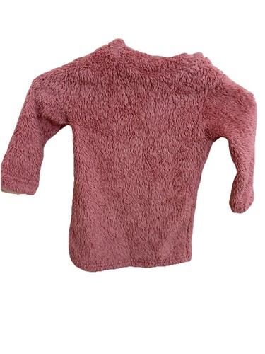 Girls pink fleece crew - fleece, neck