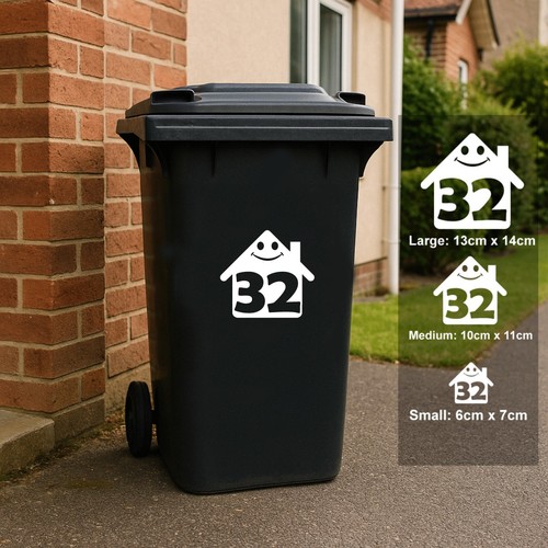 Wheelie bin house - wheelie, numbers