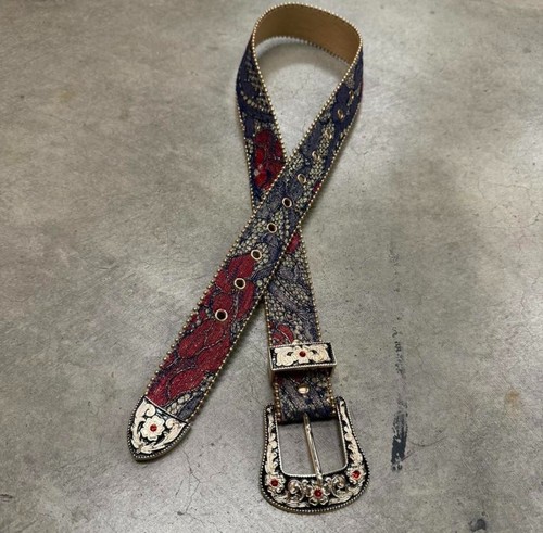 Mens leather cowboy belt - cowboy,