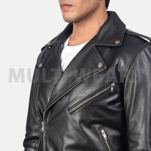 Men black genuine leather - men’s,