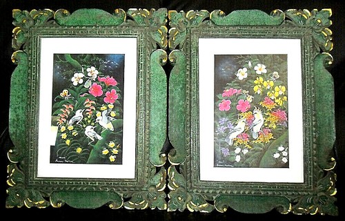 Pair antique balinese - of,