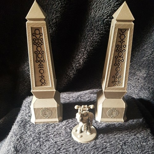 Necron large obelisk - obelisk, terrain