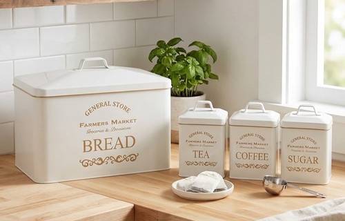 Bread bin tea coffee - bin,