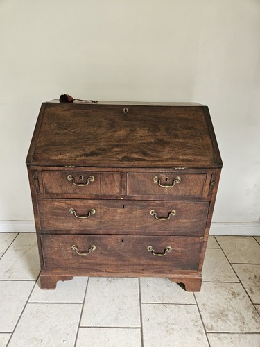 Vintage wooden writing bureau - vintage,
