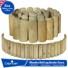 Wooden roll log border - 1.8m,