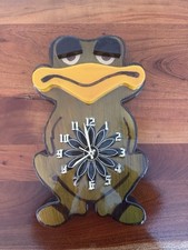 Funky Frog Painted Wooden Wall