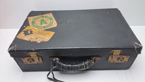 Vintage suitcase small - vintage, black