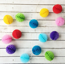 8ft Honeycomb Ball Garland Bunting Banner Party Birthday Decoration 13 mini ball