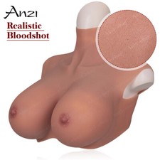 Realistic Silicone Breast Forms Fake Boobs Breast Plates B-H Cup Crossdresser