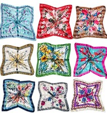 Woman Neckerchief Large Square Head Hair Neck Scarf Ladies Wraps Headdress Shawl