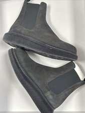 Alexander McQueen Mens Hybrid Chelsea boots /Grey Suede Size 9 (43) New Unboxed