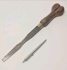 Vintage Wooden Handle Steel