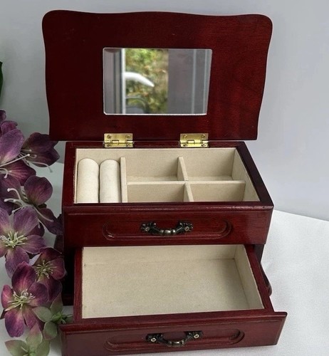 Mele mahogany jewellery box - jewellery,
