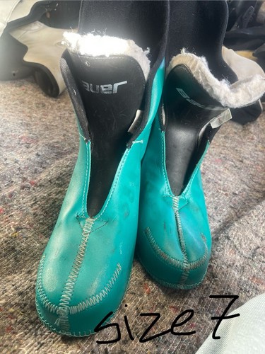 Mint green bauer turbo skates - bauer,