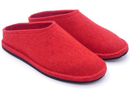 Barefoot shoe wool felt cherry - barefoot,
