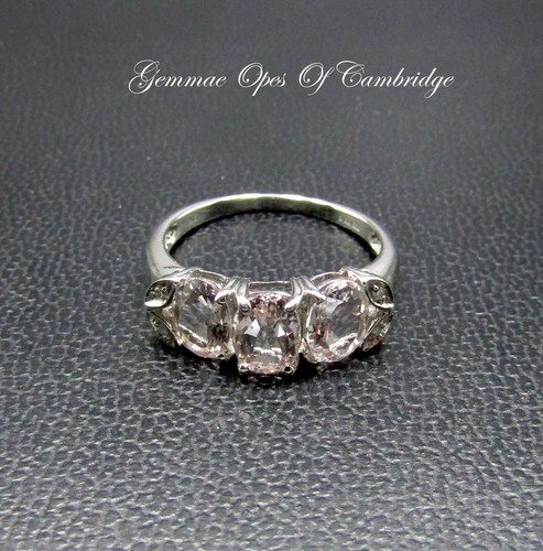 9ct white gold - 9k, kunzite