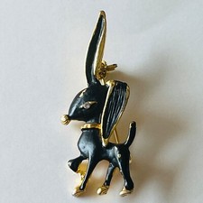 Gold Tone & Black Donkey Horse