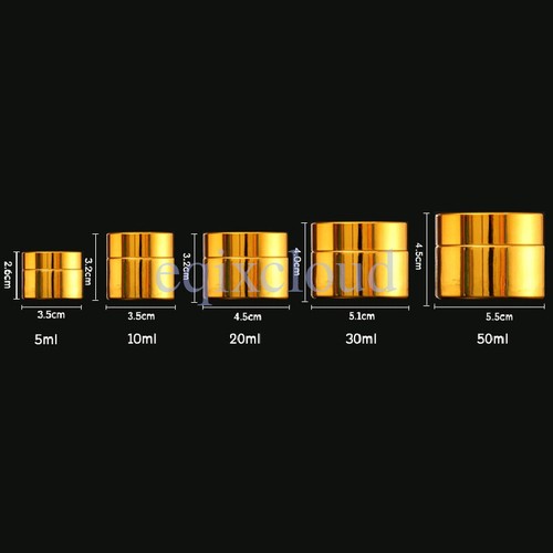Empty 30 50g chrome - empty, 5/10/20/30/50g