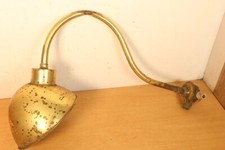 Vintage Brass Swan Neck Wall