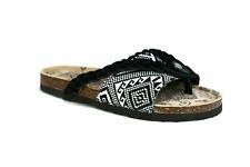 Flip Flops Sliders Sandals Ladies Womens Flat Mules MUK LUKS Leather Comfort NEW