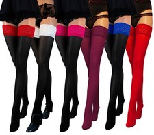 NEW Lace Top 60 Denier Sheer