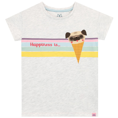 Pug ice cream shirt - ice-cream, kids