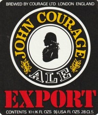 BEER BOTTLE LABEL - COURAGE