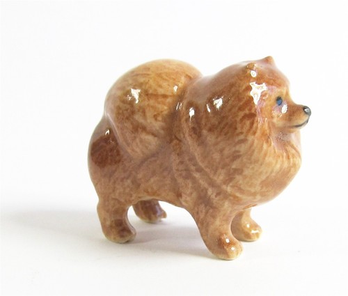 Pomeranian miniature porcelain - pomeranian,