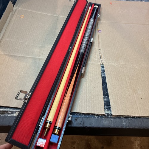 Vintage pool cue case - vintage, in