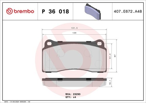 Brembo p36018 front - p36018, brake