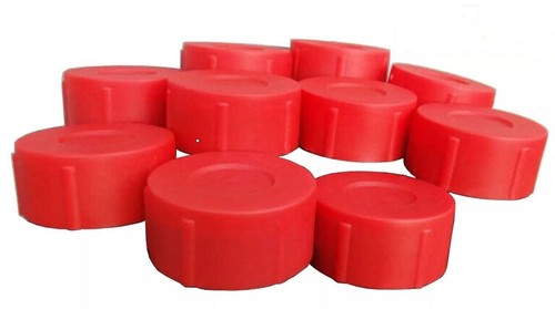 Pack red end caps - of, 10
