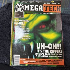 Mega Tech Magazine Issue 4 April 1992 Sega Mega Drive Good Condition