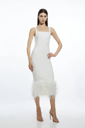 Karen millen ivory figure form - ivory,