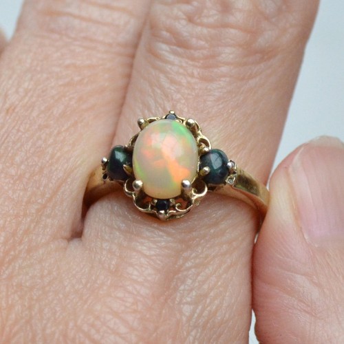 Vintage gold vermeil - gold, black
