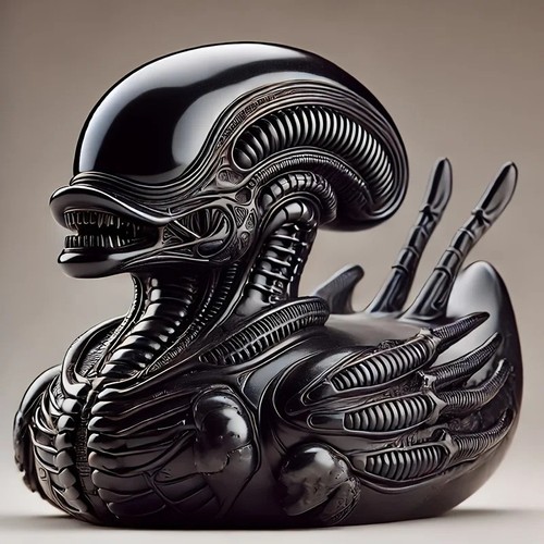 Alien duck resin - alien,