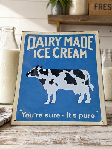 Vintage dairy made ice - dairy,