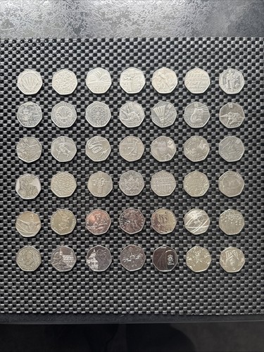 42x 50p coin set - 42x,