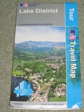 Ordnance Survey Tour Map; Lake District - Scale 1:110,000 - 2003