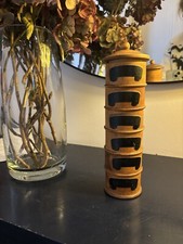 Victorian treen spice tower - spice,